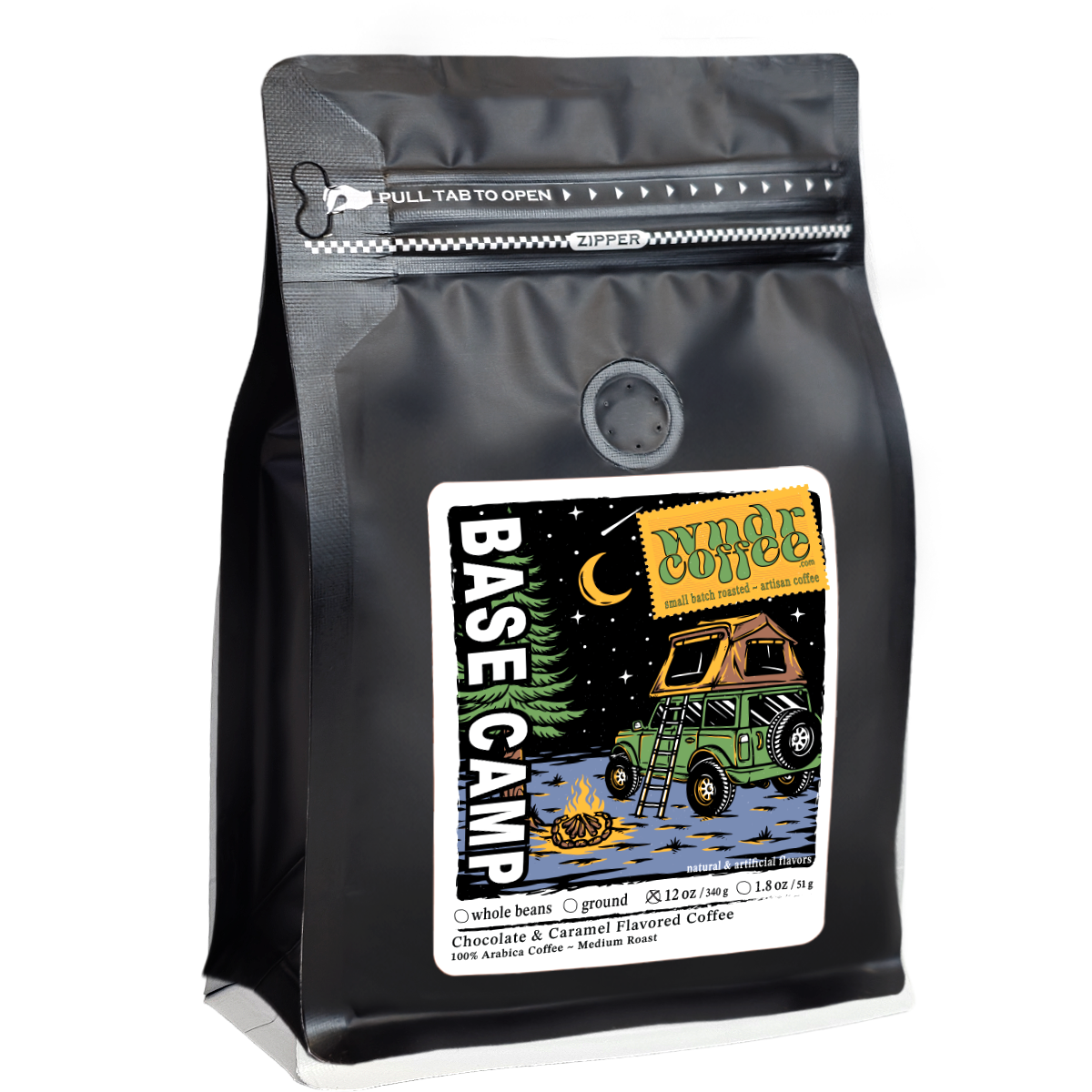 12oz-bag-Base-Camp-Flavored-Coffee