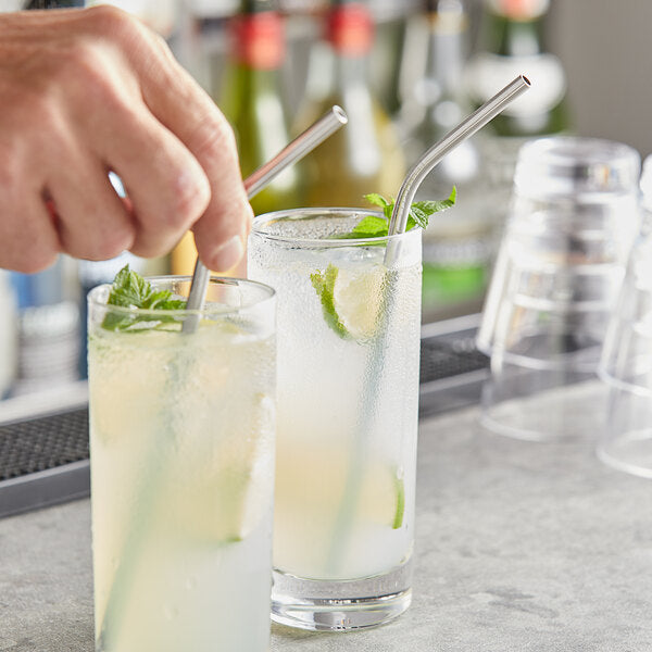Stainless Steel Straw, Reusable Metal Straw for 30 oz & 20 oz Tumblers Cups, Mugs, Cold Beverages