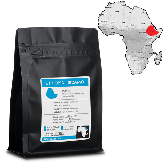 Ethiopia Sidamo - Fair Trade and Organic - Grade 2