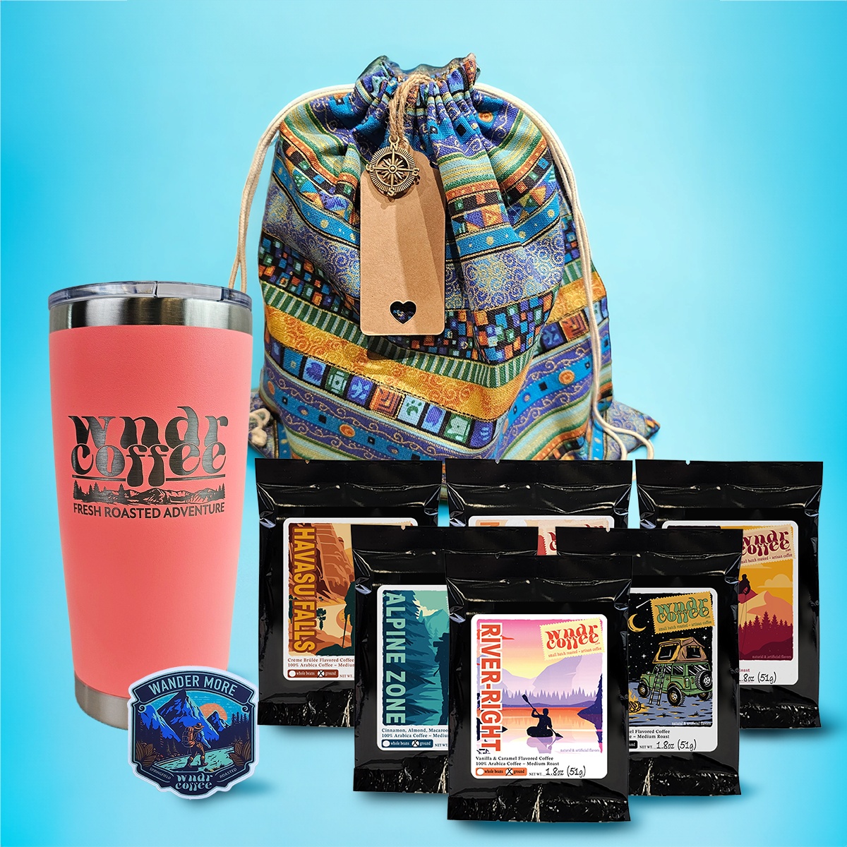 Gift-Set-1.8oz-flavored-reg-darksalmon-tumbler-wandermoresticker