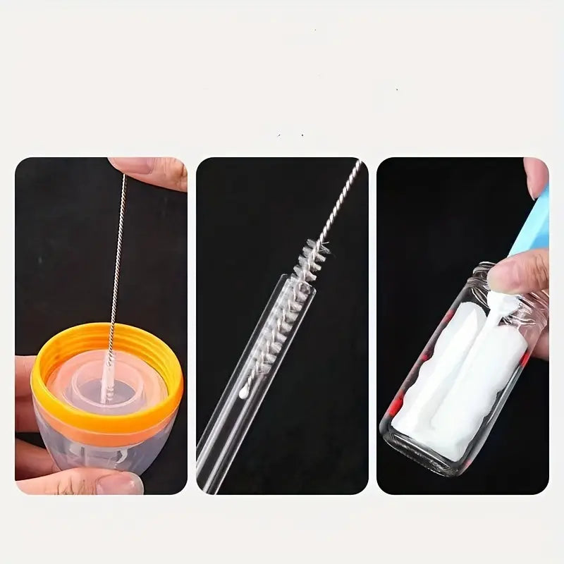 2pcs Sponge And Metal Cleaning Brush