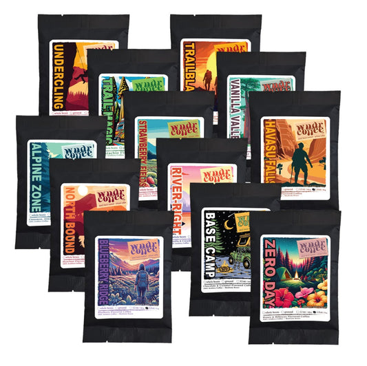 Flavor Exploration Sampler – Flavored Coffee Collection (1.8oz Bags)