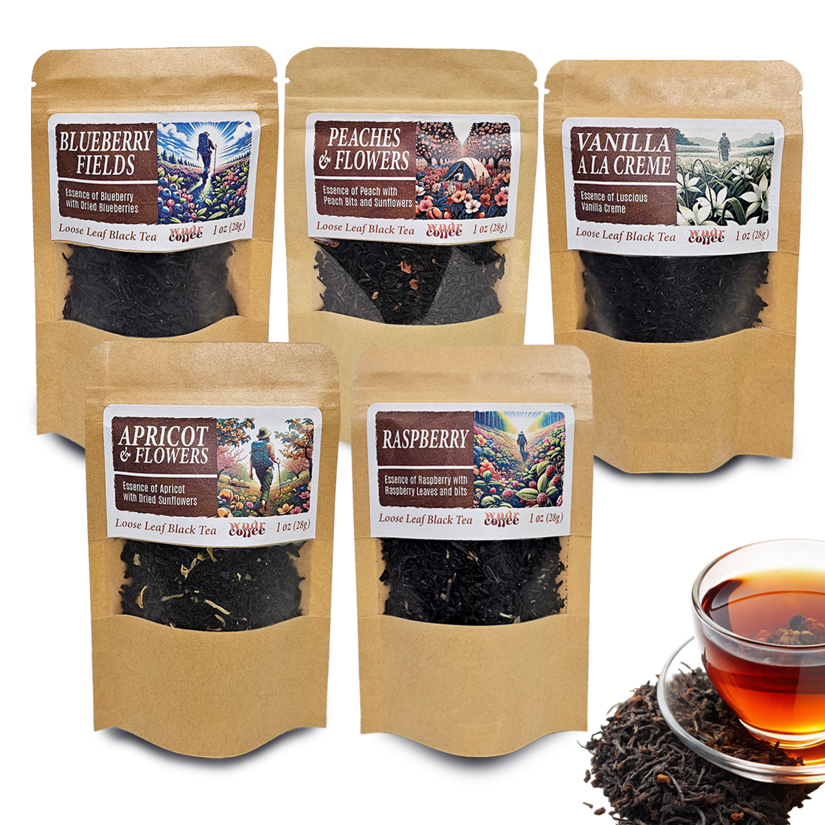 Flavored Loose Leaf Black Tea Sample Set