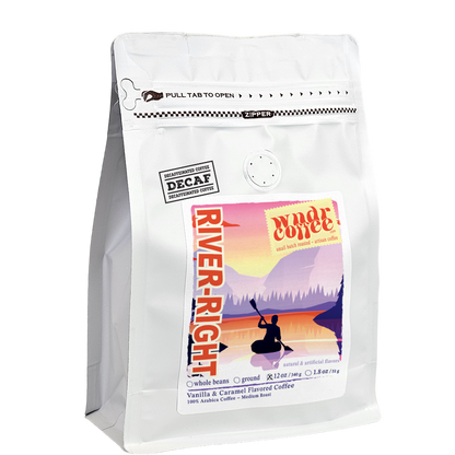 DECAF-12oz-bag-River-Right-Flavored-Coffee